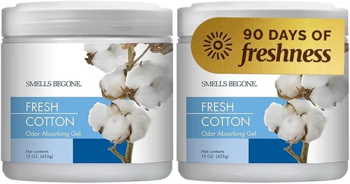 Miniatura 20 de SMELLS BEGONE Eliminador de olores de gel de 15 onzas – Absorbe y elimina los olores difíciles en áreas de mascotas, baños, sótanos, garaje