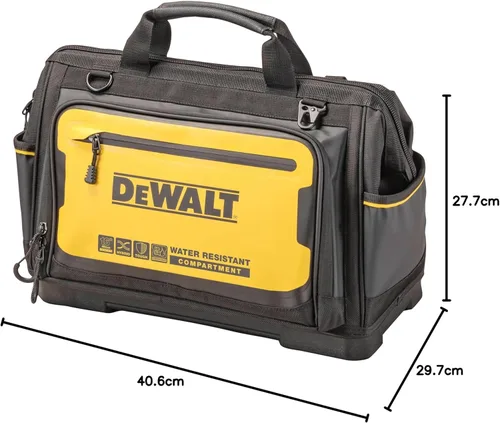 Miniatura 12 de DeWALT DWST60103-1 Bolsa abierta ancha, repelente al agua, repelente al polvo, duradero, estuche de almacenamiento, bolsa de herramientas, caja