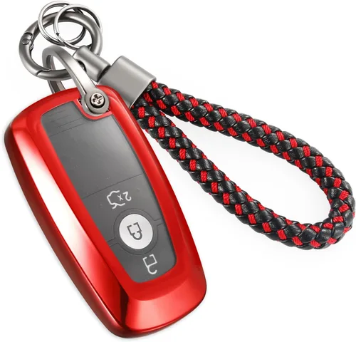 Miniatura 55 de para Buick - Funda para llavero con llavero de cuerda trenzada metálica anti-pérdida mejorada, carcasa suave de TPU exquisita para Avenir Envision