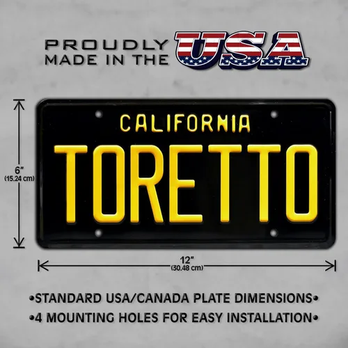 Miniatura 4 de Fast & Furious RNO 263 + Toretto Placas de Matrícula Metálicas Estampadas