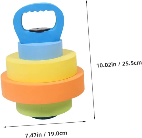 Miniatura 2 de 1 par de mancuernas de agua, equipo de gimnasio, jardín de infantes, mancuernas ajustables, equipo de entrenamiento, mancuernas de plástico