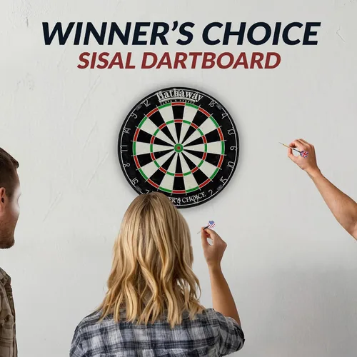 Miniatura 4 de HathawayWinner's Choice 18-in Bristle Dartboard