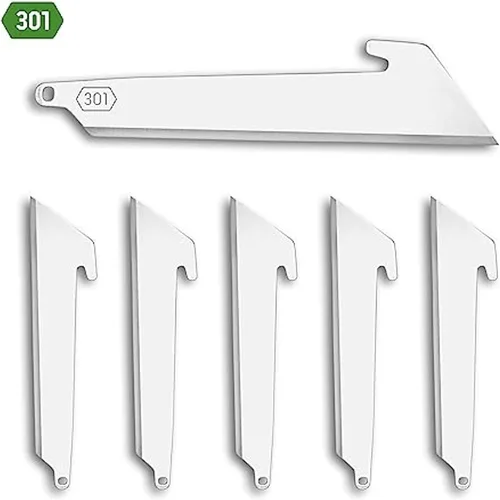 Miniatura 3 de OUTDOOR EDGE Paquete de 6 piezas de repuesto de cuchilla RazorSafe de 3.0 pulgadas, borde de corte 3X, acabado a mano afilado