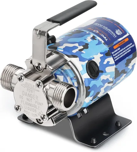 Miniatura 10 de Bomba de agua TecHome, bomba de transferencia de agua de 115V 1/10HP 330GPH, con interruptor de encendido/apagado y kit de manguera de succión.