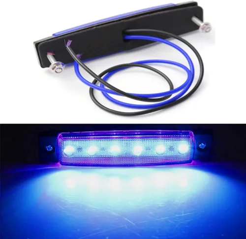 Miniatura 5 de Shangyuan Luces marinas: 6 luces interiores LED impermeables para yate, barco de pesca, kayak y más, 12 V Azul