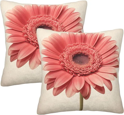Miniatura 11 de Pack of 2 Short Plush Throw Pillow Covers 18 X 18 Inch, Retro 70S Orange Yellow Pillow Cover Durable Pillowcases, Square Throw Pillow Covers Couch