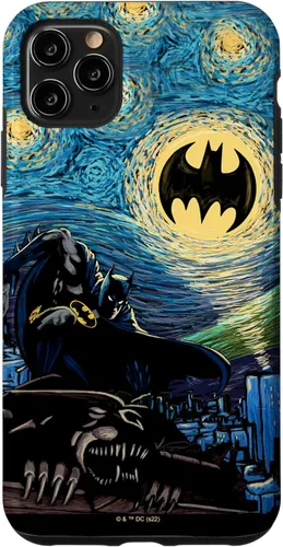 Miniatura 12 de Funda de pintura estilo noche estrellada de Batman para iPhone 13 DC Comics