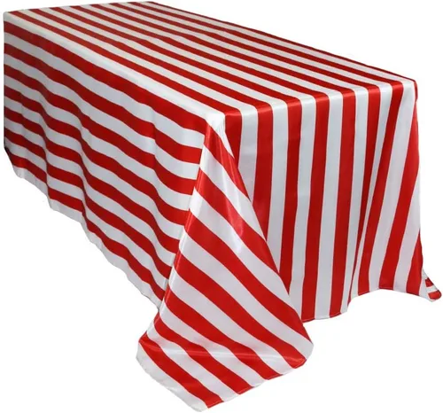Miniatura 6 de YOUR CHAIR COVERS - Mantel rectangular de satén de 90 x 156 pulgadas - Manteles de mesa rectangulares de satén brillante blanco para mesas