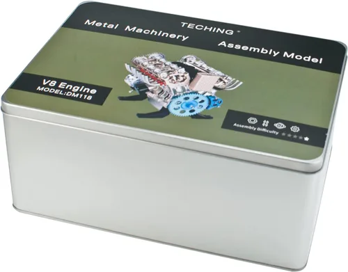 Miniatura 4 de DjuiinoStar Kit de montaje del modelo del motor del vehículo (más de 350 piezas, 3 horas de tiempo de montaje), modelo de funcionamiento del motor