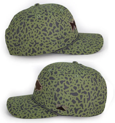 Miniatura 11 de Paramount Outdoors Sombrero de pesca de trucha al atardecer, diseño de silueta de pez de montaña, sombrero para exteriores con cómodo Snapback