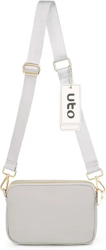 Miniatura 5 de UTO Pequeñas bolsas cruzadas para mujer, 3 en 1, diseño de moda, mini cangurera con correa