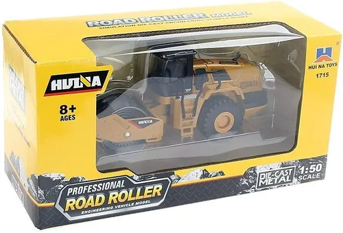 Miniatura 7 de Ailejia Modelos de juguete de rodillo de carretera fundidos a presión a escala 1/50, vehículo de construcción, modelo de vehículo nivelador, Rodillo