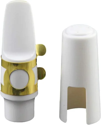 Miniatura 7 de EXCEART Cabeza de saxofón alto (blanco, resina, 1 unidad)