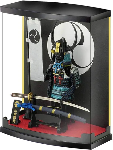 Miniatura 11 de MEISTER JAPAN Samurai Figura Naoe Kanetsugu Estatua de 8.3 pulgadas con vitrina 1:10 scale armor with iconic "Ai" love-crest helmet, miniature