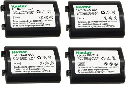 Miniatura 6 de Kastar Paquete de 1 batería EN-EL4a de 11.1 V 3200 mAh de repuesto para cámara Nikon D2X, cámara Nikon D3, D3S, cámara D3X, cámara Nikon F6, Nikon