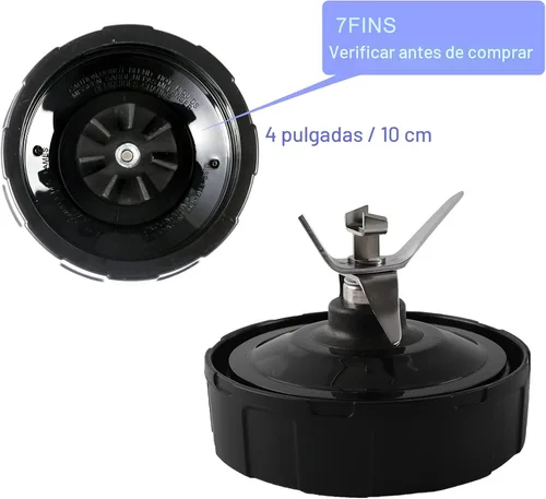 Miniatura 7 de 1 paquete de conjunto de cuchillas extractoras de 7 aletas para licuadora Ninja, cuchilla para licuadora Ninja, piezas de repuesto compatibles