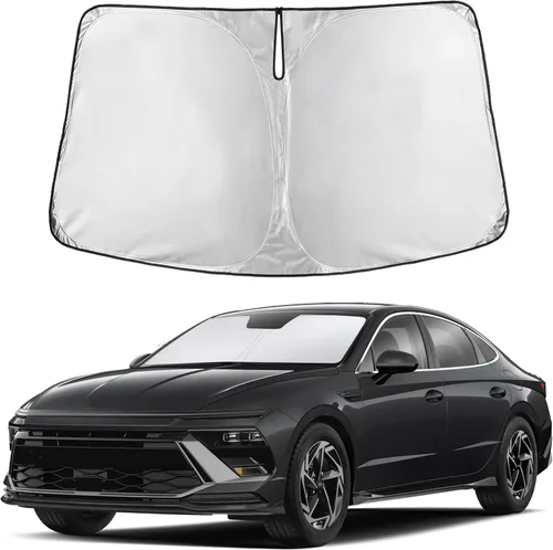 Miniatura 118 de EcoNour Parasol para parabrisas compatible con Hyundai Tucson 2016-2019 2020 2021, visera solar para parabrisas delantero y ventana, bloqueador
