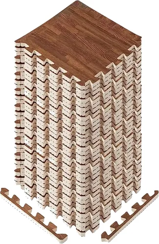 Miniatura 8 de Yes4All Alfombrillas Entrelazadas de EVA, Baldosas de Suelo tipo Rompecabezas, Acolchado de Suelo de Espuma con Borde para Muebles, Espacio