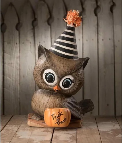 Miniatura 3 de Bethany Lowe Hoot, Blanco, TL1371