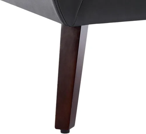 Miniatura 9 de Silla decorativa de piel sintética, sillón tapizado Morden para sala de estar, asiento de lectura lateral con botones copetudo para dormitorio