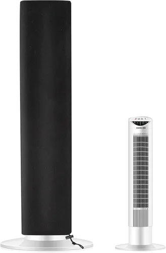 Klmnop Cubierta para ventilador de torre, 420D Oxford para ventilador de pie, cubierta antipolvo para exteriores e interiores, 13 x 42 pulgadas,