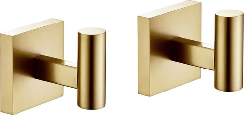 Miniatura 13 de KOKOSIRI Ganchos para Bata Toalla y Abrigo de Baño para Baño Cocina Pared Paquete de 2 Cromo Acero Inoxidable B1013CH-P2 Cromo pulido