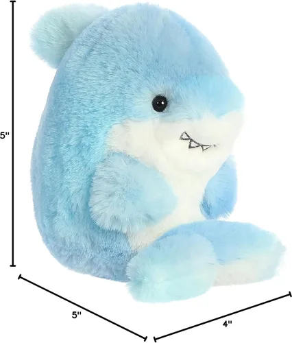 Miniatura 5 de Aurora Round Rolly Pet Sutton Shark - Adorables compañeros - Diversión sobre la marcha, color azul, 5 pulgadas