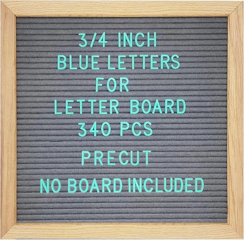 Miniatura 12 de Juego de letras de fieltro - 227 letras de 2 pulgadas de alto