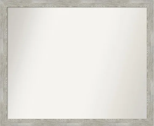 Miniatura 85 de Amanti Art Espejo de baño gris para sobre el fregadero, 31 x 48 pulgadas, espejo de tocador rectangular estrecho de color gris, marco de madera