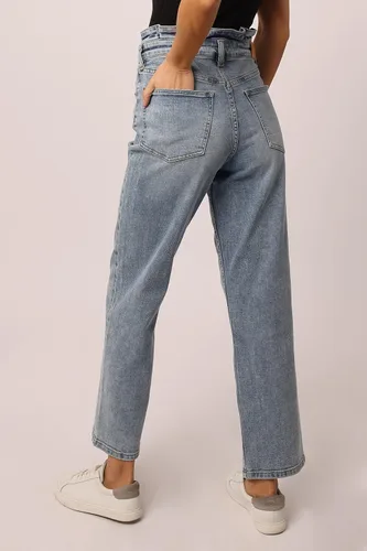 Miniatura 3 de DEAR JOHN Vaqueros de mujer de talle alto y corte recto de los años 90