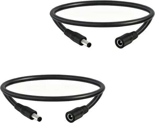 Miniatura 9 de Cable de extensión de alimentación CC de 0.217 in x 0.083 in 3.3FT macho a hembra 12V/24V 14AWG DC Cable de conexión para CCTV Amplificadores