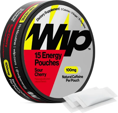 Miniatura 7 de Wip Bolsas energéticas, mezcla sin azúcar con 100 mg de cafeína natural, vitaminas B, minerales y L teanina para apoyo energético, preentrenamiento