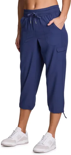 Miniatura 29 de RBX - Pantalón capri deportivo con cordón,ligero, con bolsillos y estilo cargo, para mujer