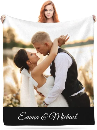 Miniatura 29 de Manta personalizada con foto, manta personalizada con imagen para regalos de pareja, mantas de franela personalizadas para adultos, niños