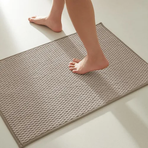 Miniatura 114 de TYUU Alfombras de Baño Antideslizantes Lavables, Tapete de Baño Súper Absorbente Delgado de Pila Baja para Secar Rápido, Alfombra de Baño Pequeña