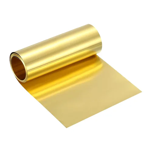 Miniatura 27 de uxcell Rollo de lámina de latón, 40 x 2 x 0.016 pulgadas, rollo de lámina de latón intermitente de metal para manualidades, reparaciones