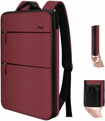 Miniatura 14 de ZINZ Mochila delgada y expandible para laptop con funda de 15, 15.6 y 16 pulgadas, bolsa resistente a derrames para notebooks, estuche