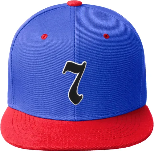 Miniatura 424 de Daxton Gorra clásica con visera de billete plano con letras del alfabeto inglés antiguo de la A a la Z