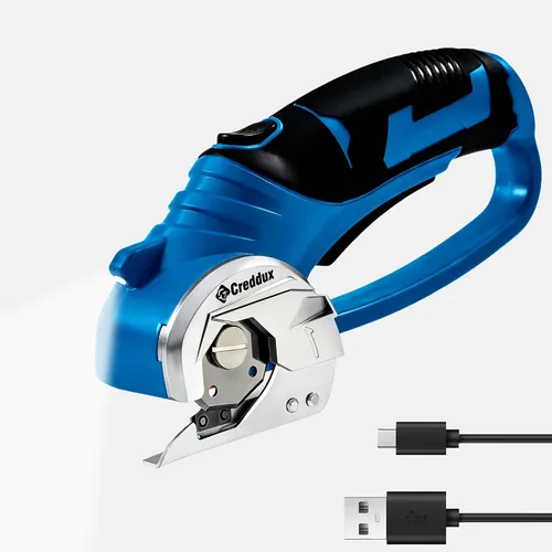 Miniatura 9 de Tijeras eléctricas inalámbricas, herramienta de corte de cartón de 4.2 V para alfombras de cartón, paquetes de cuero, plástico, con batería