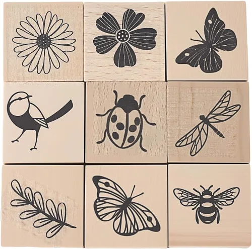Miniatura 10 de UCEC 70 sellos del alfabeto para arcilla, sellos de letras de goma para manualidades, juego de sellos de números de letras y símbolos de madera