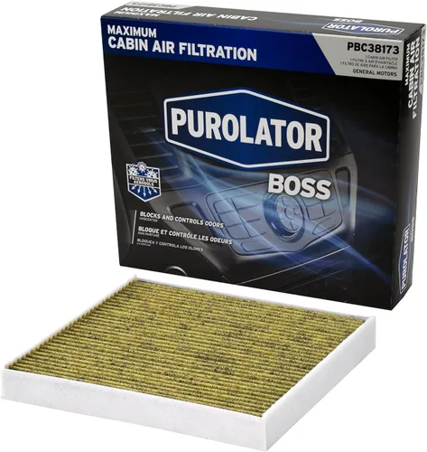 Purolator PBC38173 PurolatorBOSS Filtro de Aire de Cabina Automotriz con Carbón Activado, Filtro de Reemplazo OEM para Compartimento de Pasajeros de