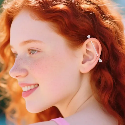 Miniatura 4 de D.Bella Aretes de cartílago de barra industrial Bioplast de 14 G, transparentes, flexibles, para embarazo, deporte, maternidad, ombligo, ombligo