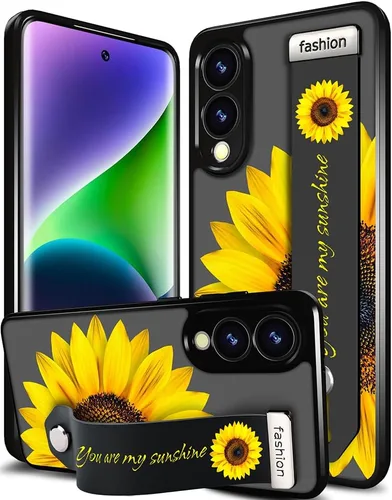 Miniatura 36 de Compatible para Samsung Galaxy S23 Funda Bonita con Correa Soporte Dedo Kickstand, Fundas de Silicona Geniales de Diseñador Funda Cover - Mariposa