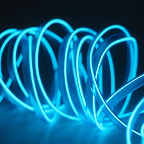 Miniatura 7 de Cable electroluminiscente de luz de neón de 16 pies y 12 V con protección de fusible para decoración interior de automóvil con borde de costura