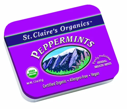 Miniatura 42 de Pastillas Herbales Orgánicas de St. Claire, (Jengibre, lata de 1.5 onzas, paquete de 3) Sin gluten, veganas, sin OMG, a base de plantas, sin
