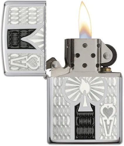 Miniatura 3 de Zippo Encendedores Ace Cromo