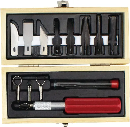 Miniatura 2 de Excelente equipo de cuchillo Hobby , madera (Woodworking Set madera (Wooden Chest))