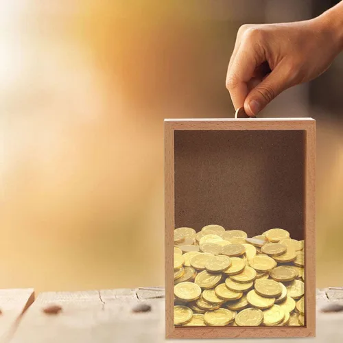 Miniatura 4 de Zerodeko Hucha para adultos, de madera, hucha para adultos, caja de fotos, caja de sombra para niñas, caja decorativa de sombra para el hogar