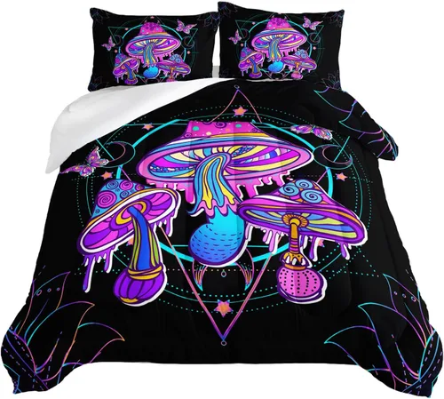 Miniatura 18 de HOSIMA Juego de edredón individual de Axolotl, ropa de cama linda con animales, decoración de habitación para niñas adolescentes, té de leche