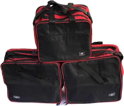 Miniatura 7 de GREAT BIKERS GEAR Bolsas de forro para alforjas (juego de 3) bolsas para alforjas BMW R1200GS Adventure GSA de aluminio, bolsa de turismo